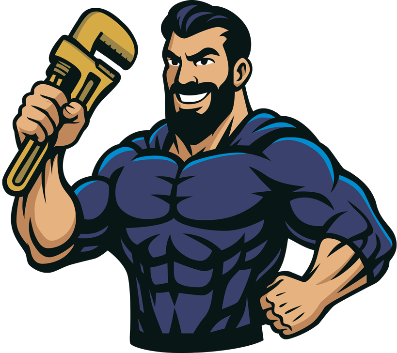 Drain Warrior Services certified plumber character representing reliable plumbing drain sewer and heating services in New Jersey